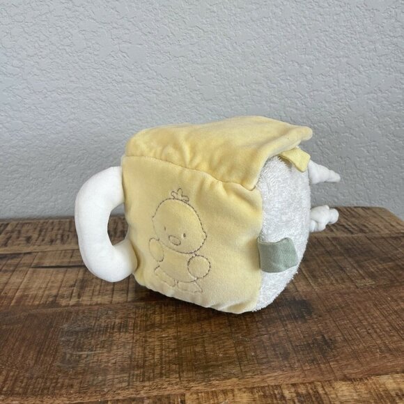 Re-think It Infant Soft Cube Educational Baby Toy Bell Crinkle Tags Busy Box - Picture 2 of 7